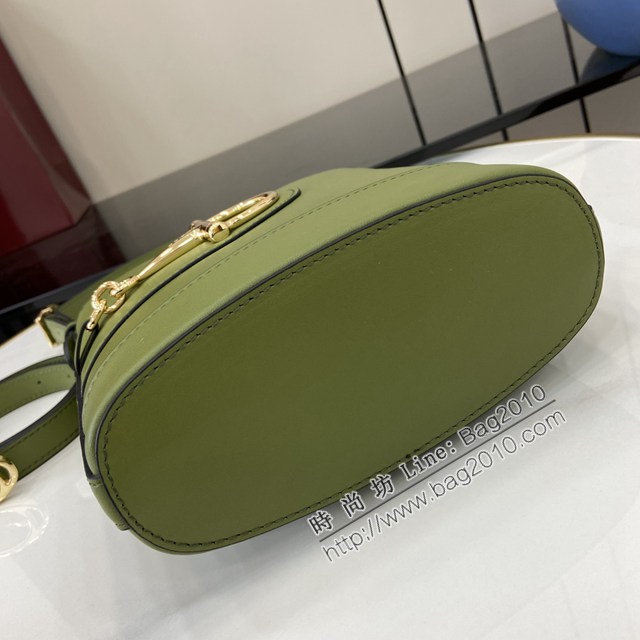 Gucci專櫃古馳2025春夏系列最新款檔案桶包手提單肩斜挎女包 jh2611型號：833665